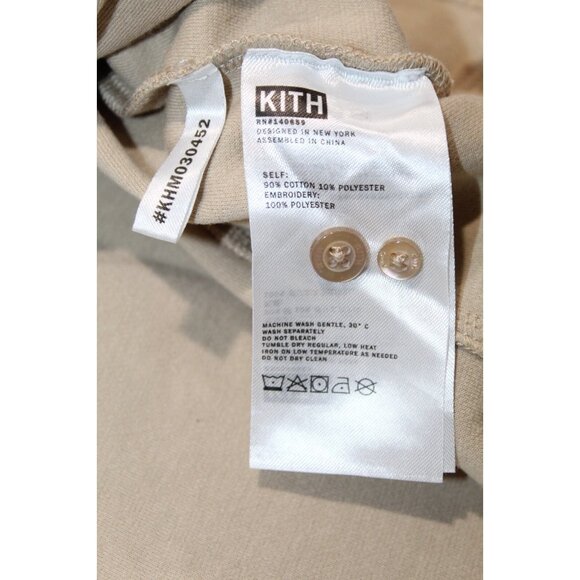 KITH Pique Essex Henley Popover Beige Canvas 2022 MINT Size Medium - Picture 6 of 9